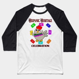 Chicken Hispanic Heritage Celebration Baseball T-Shirt